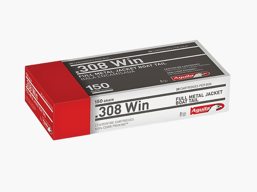 Aquila .308 Win. FMJBT 150 grs. 20 pcs.