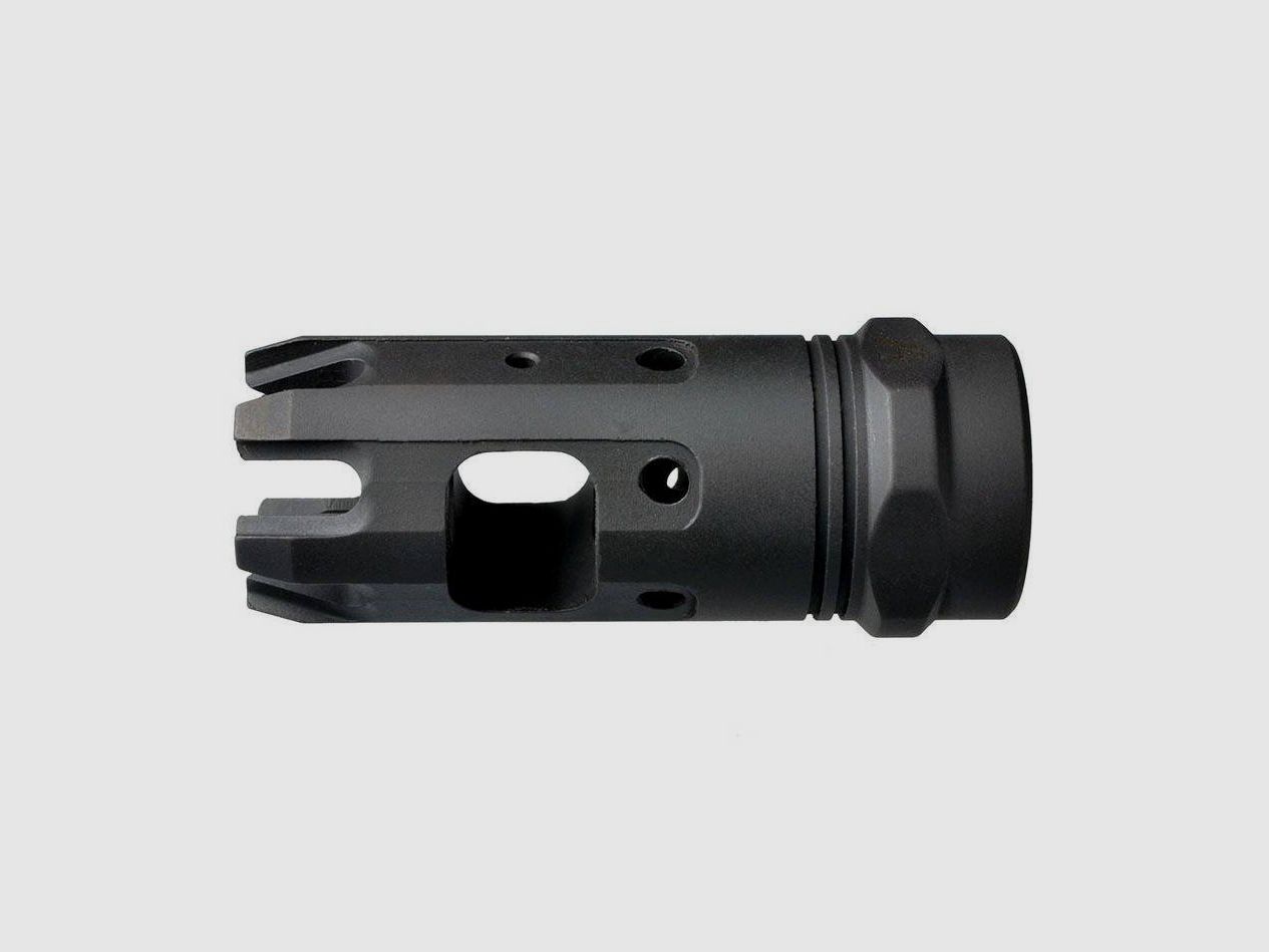 Strike Industries MK9 1/2x28 Hybrid Mündungsbremse Kompensator Mündungsfeuerdämpfer AR15-9 9 mm PCC