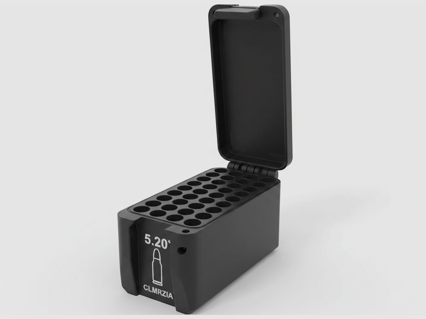 Filamelt Munitionsbox / 35 Whelen / 'Klapp- / Rastdeckel' / Patronenbox, Ammo Box