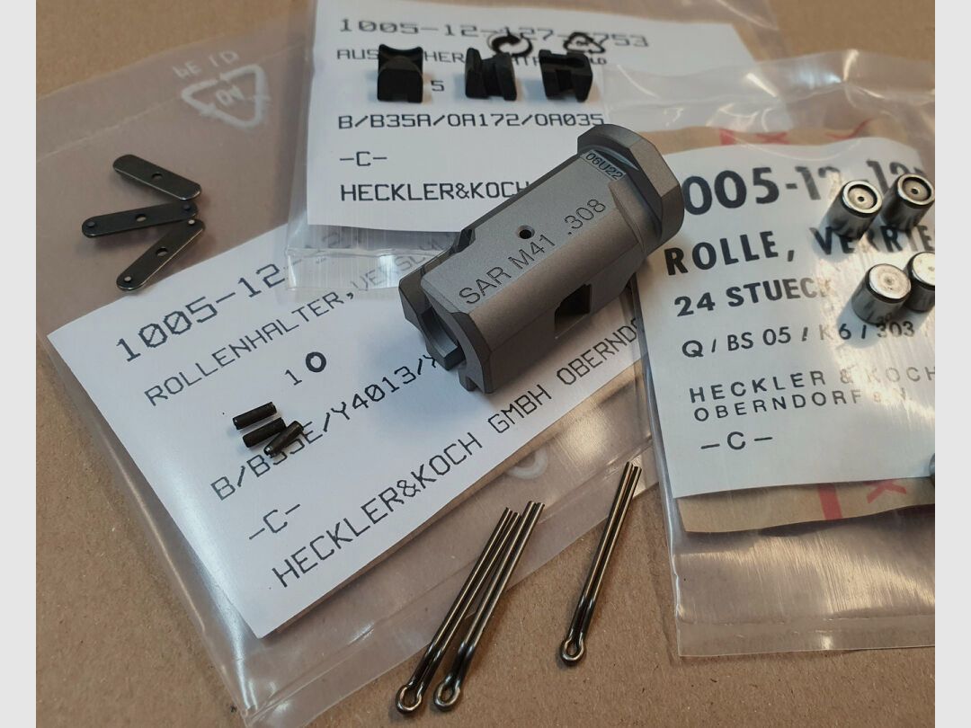 Schwaben Arms GmbH SAR M41 tête de verrou .308 Win. complète. Compatible avec les répliques HK G3 MKE T41, XR41, HSG41, etc.