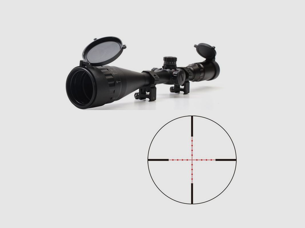 Zasdar 6-24X50 mm AO Mildot verlicht riflescope – 1" buis
