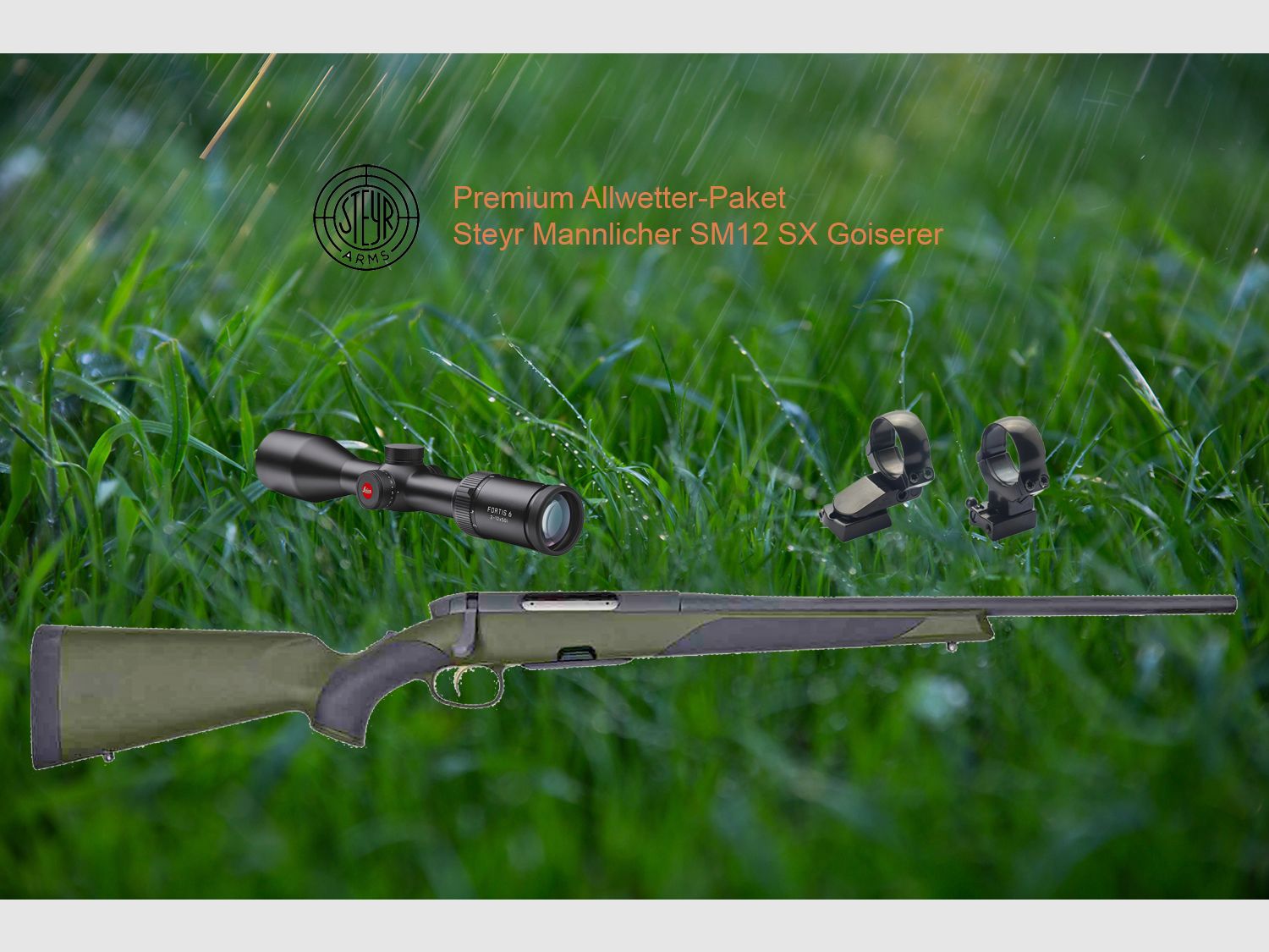 Paquete de joven cazador Steyr Mannlicher SM12 SX Goiserer