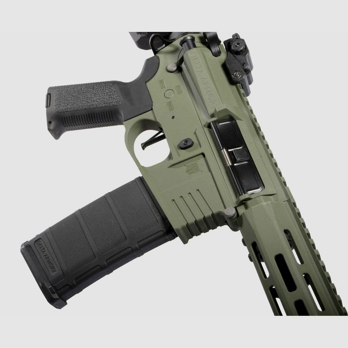 M4 AR15 M-LOK 10 Zoll CHARLIE Oliv S-AEG Airsoft Gewehr Frei ab 18 Jahren | Delta Armory