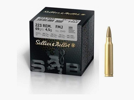 Sellier & Bellot Kal. 223 Rem FMJ 69gr / 500