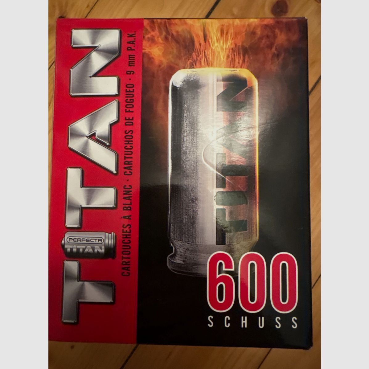 Perfecta Titan 600 strzałów 9mm P.A.K. naboje hukowe Schreckschuss
