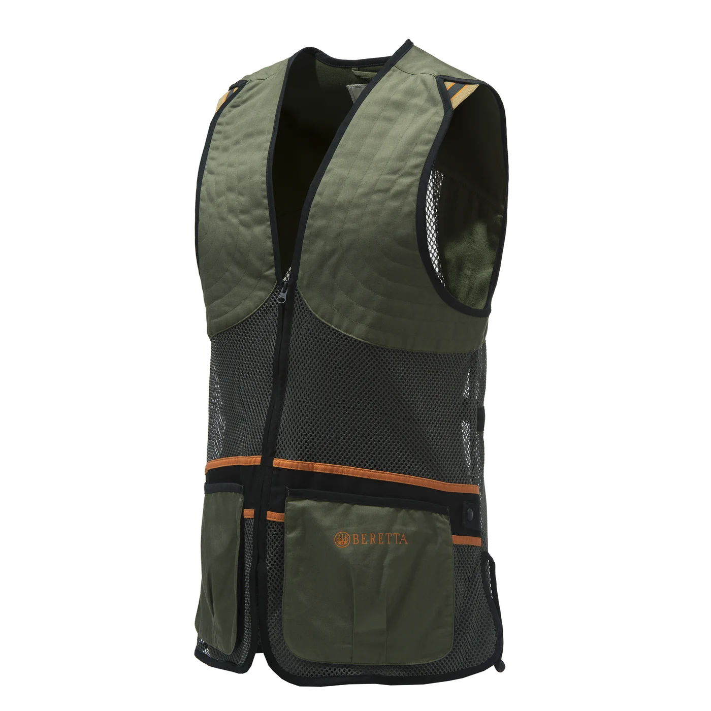 Beretta – Gilet in rete completa / Oliva scuro / XXL