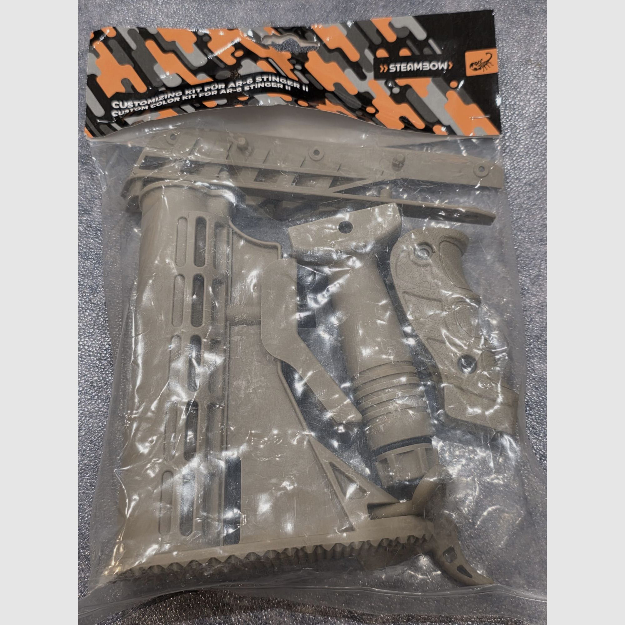 Steambow AR-Series customization kit for AR-6 Stinger 2 in sand