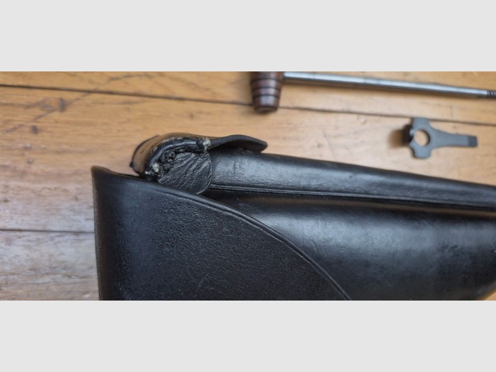 Sehr schönes Etui für Pistol Luger P04 der Marine – Herstellung LOH Söhne in Berlin – Erstes frühes Modell – Schlüsselwerkzeuge DMW und Marine-Rute – Hochwertiges, sehr weiches Leder in ausgezeichnetem Zustand an allen Nähten – Mit seinem sehr seltenen Tragegurt! - TBE++, Bild 6 von 23