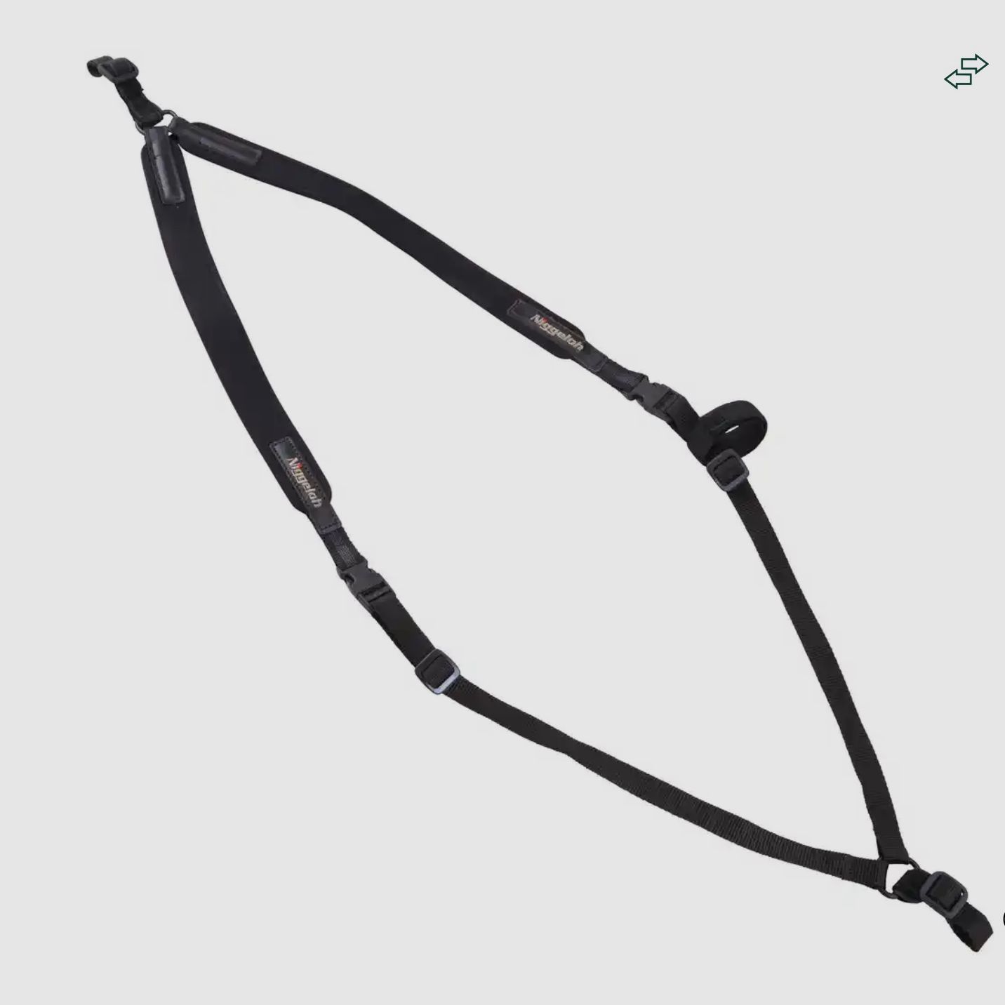 Niggeloh Rucksack Gewehrgurt Neopren Schwarz