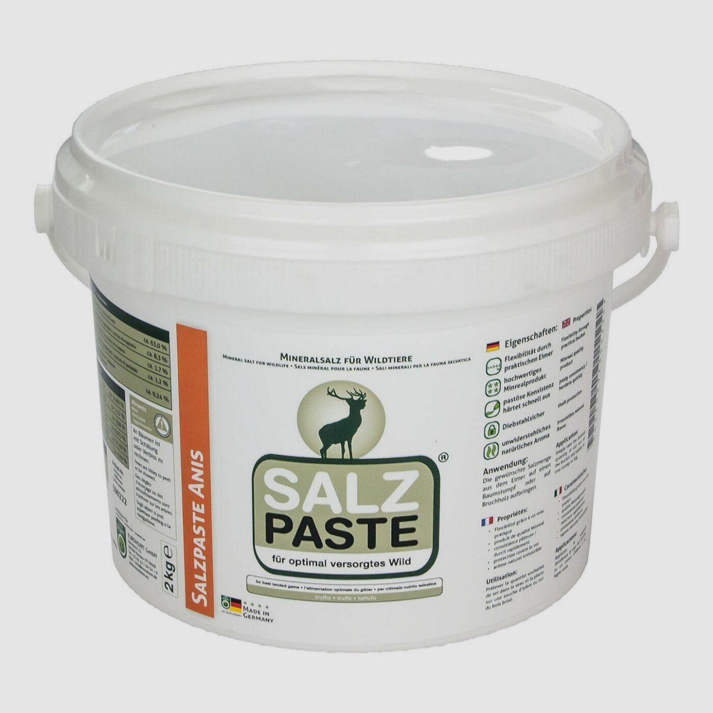 Eurohunt Salzpaste 2 kg Eimer Anis​ Lockmittel