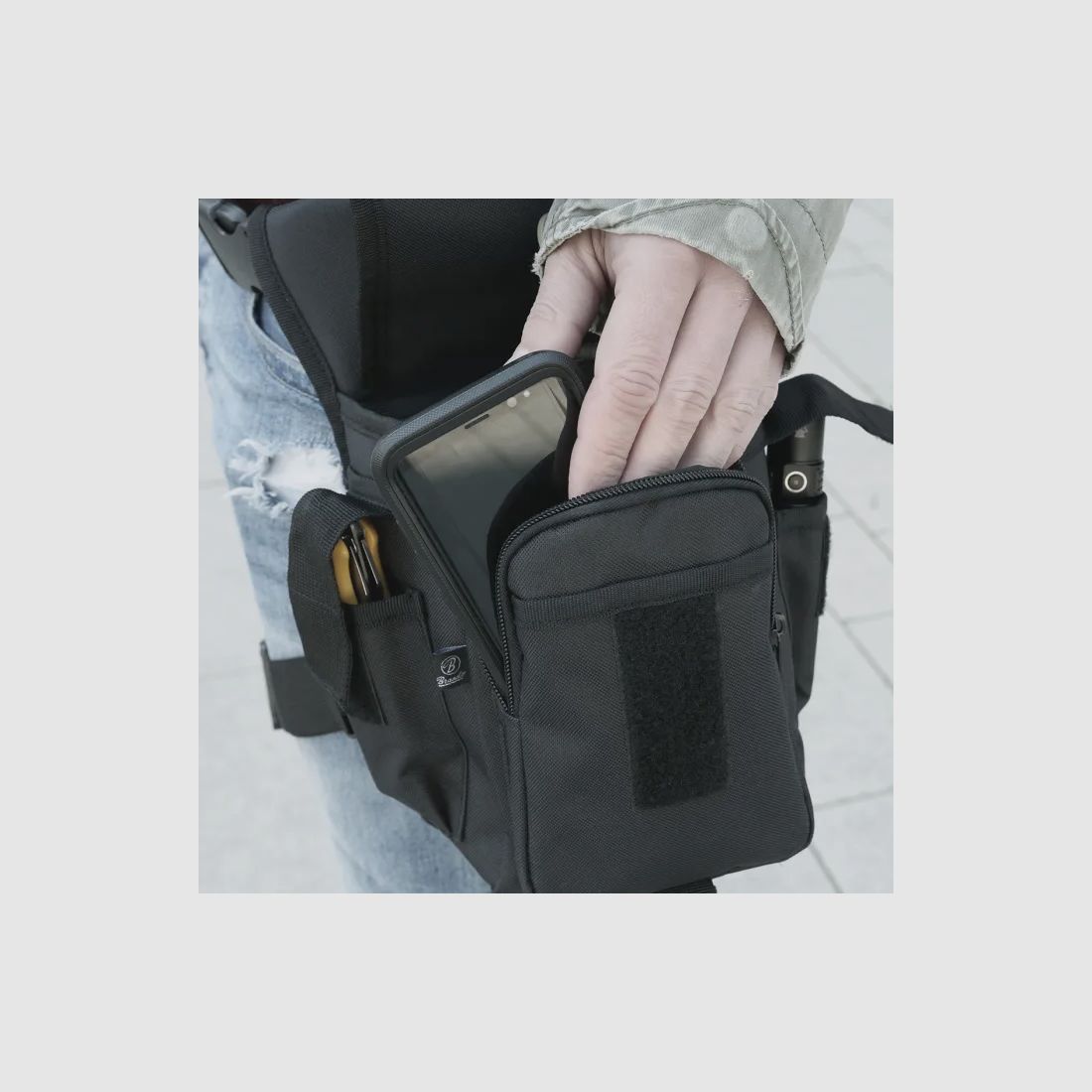 Hip bag with thigh attachment "Side Kick Bag" - Olive