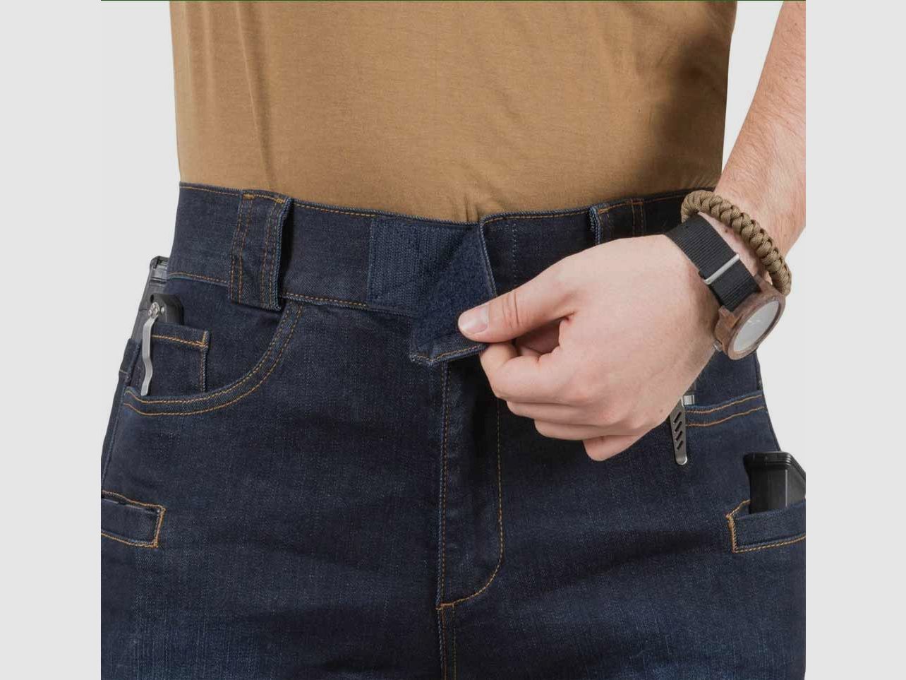 HELIKON-TEX GREYMAN TACTICAL JEANS® - DENIM MID DARK BLUE SLIM FIT