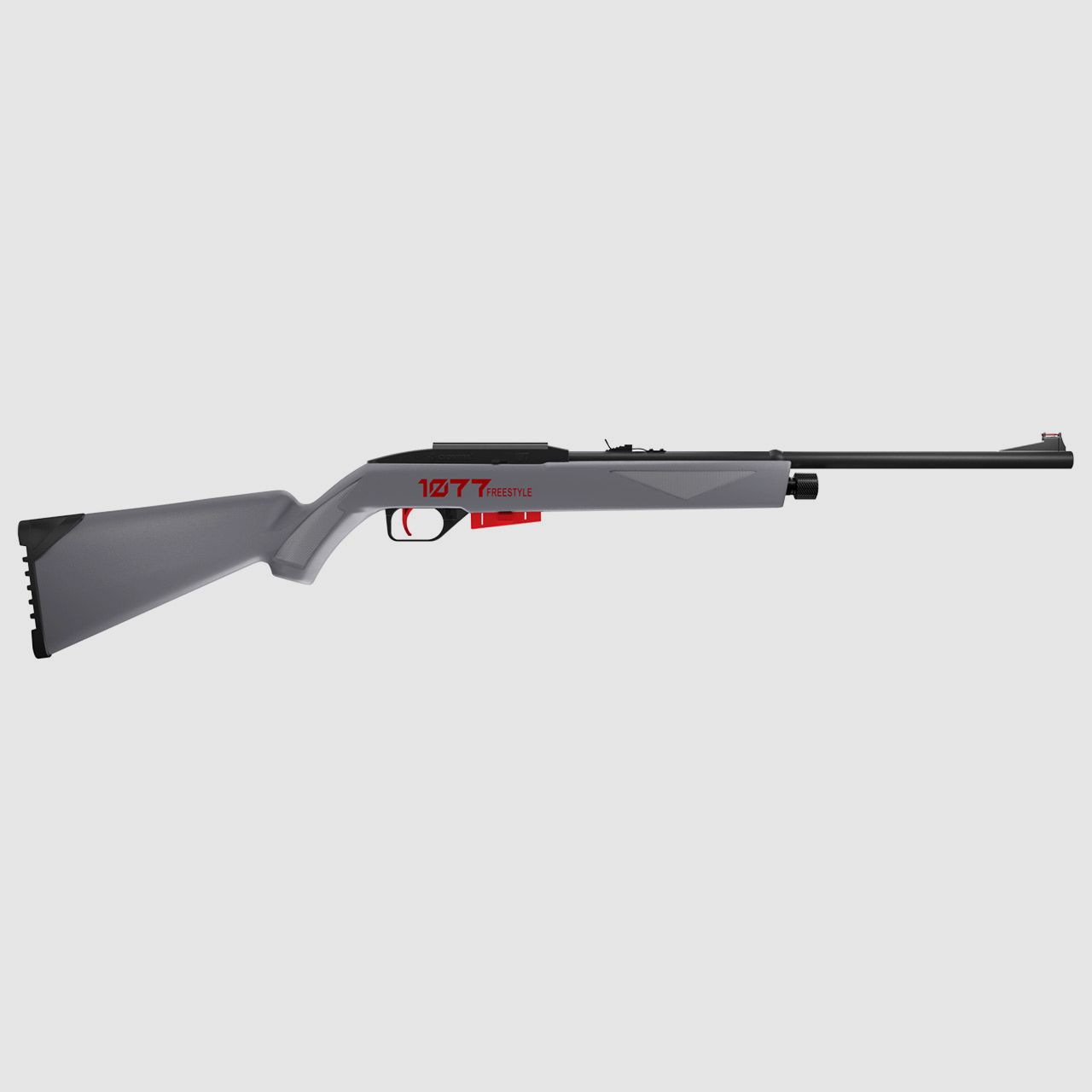 CO2 Luftgewehr Crosman 1077 FreeStyle Kunststoffschaft grau-rot-schwarz Kaliber 4,5 mm Diabolo (P18)