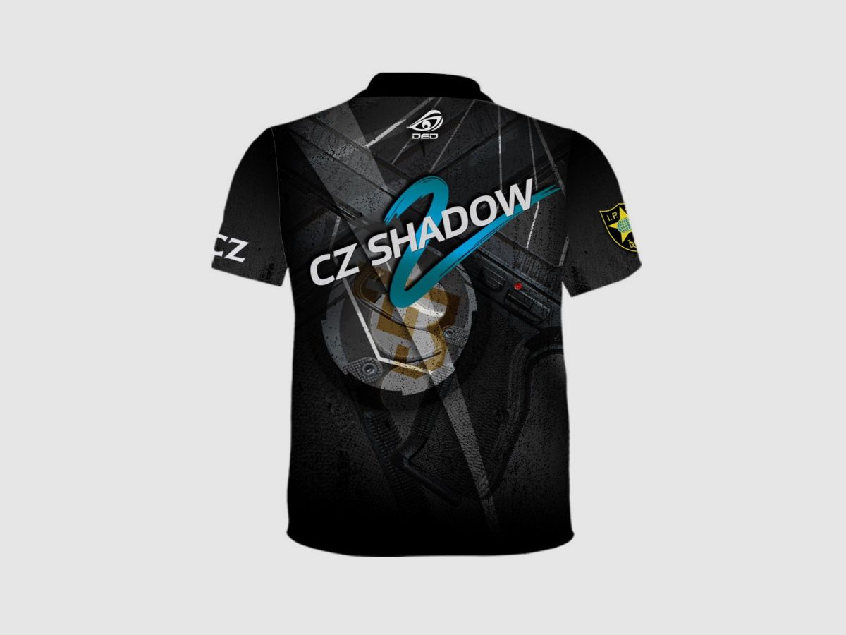 DED CZ Shadow 2 Black T-Shirt, Größe: M, Benutzerdefinierter Name: Kein Name, Bekleidungsart: Regulär (Herren), Bild 3 von 3
