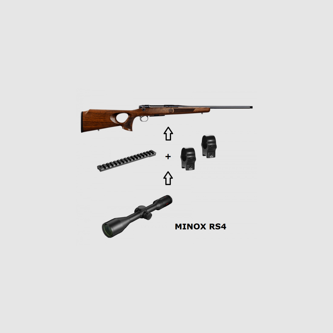 Heym SR30 Ranger-T + ZF Minox + ... - Power Pacs - Pacchetto Completo