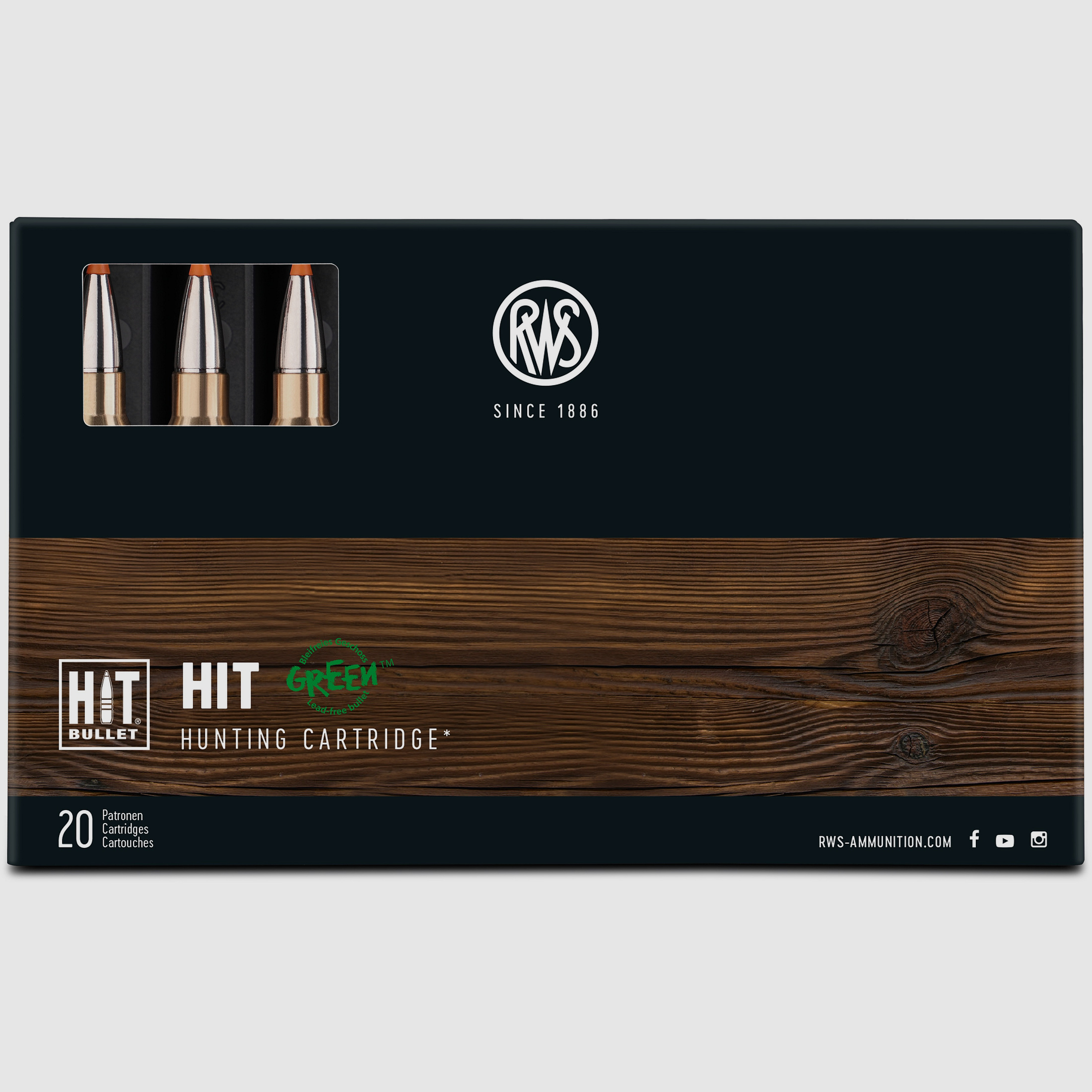 RWS .300WinMag HIT 10,7g Bleifreie Büchsenpatronen