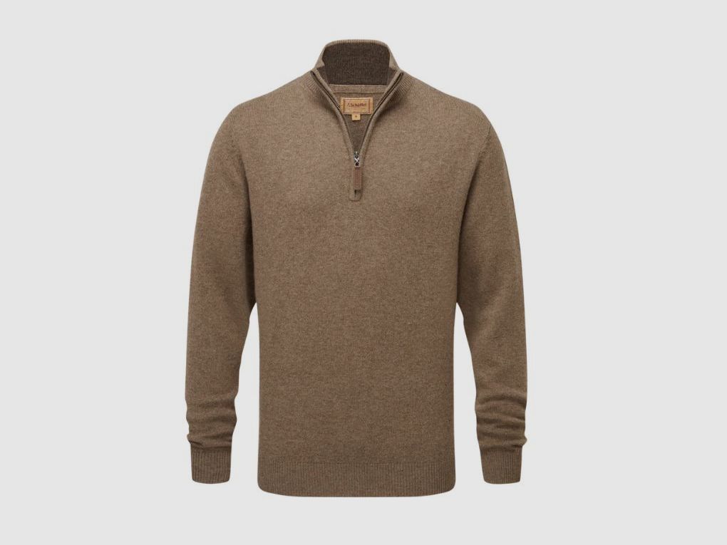SCHÖFFEL Lewis Lambswool Quarter Zip Jumper, afbeelding 1 van 2