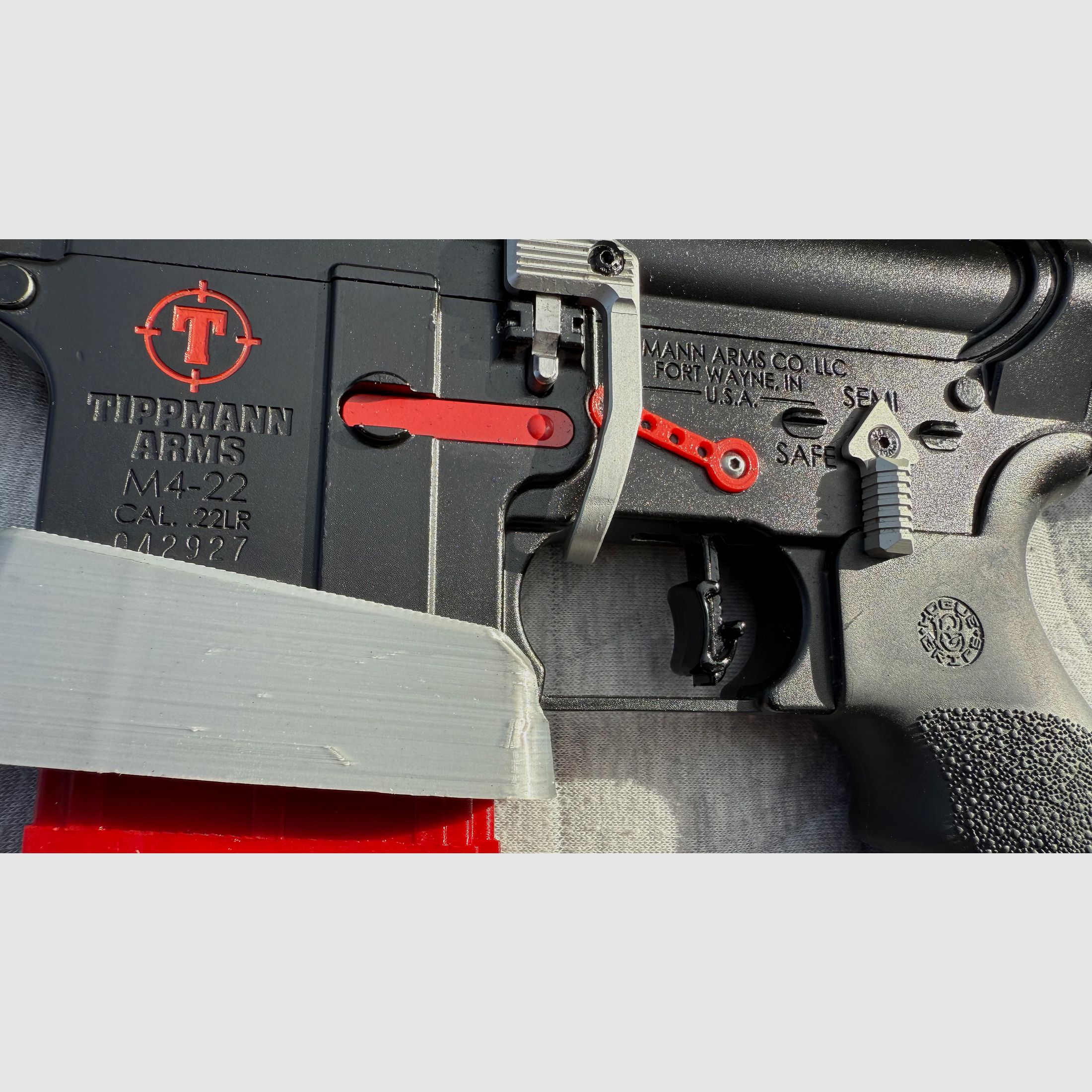 Tipppmann M4-22 Elite Red Line .22lr 16"  mit ZF 2,5-15x50 und Hipertouch  Competition 