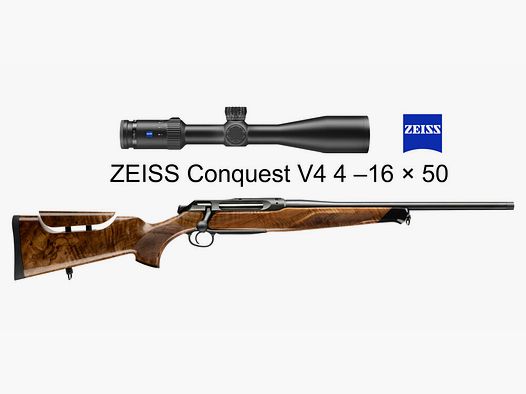 J.P. Sauer & Sohn Sauer 505 Ergo Lux Repetierbüchse HQ3 Ausstattungspaket Elegance + VSR | 8.5x55 Blaser | ZEISS V4 4-16x50