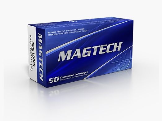 Magtech 9mm Luger, 124 grs Vollmantel, 2.000 Stück in 50er Packungen, Euro 513,20