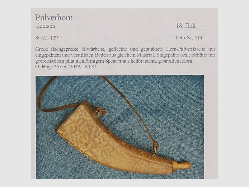 HISTORISCHE PULVERFLASCHE