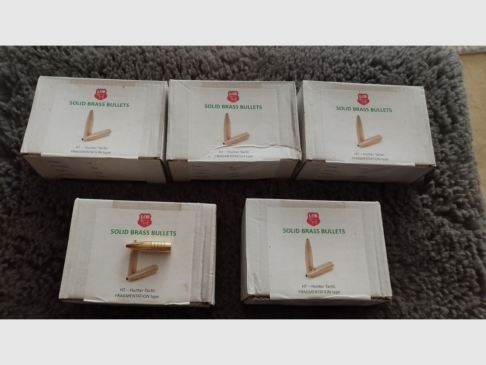 LOS Solid Geschosse HT .308 140gr 100 st.