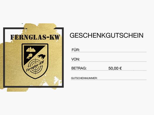 Fernglas-KW Geschenk Gutschein 50,00€