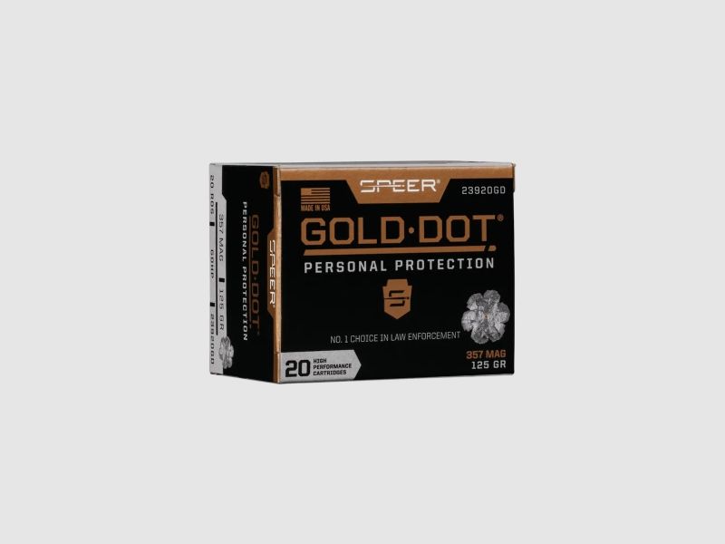Speer Gold Dot Personal Protection .357 Mag. 125GR GDHP 20 Patronen