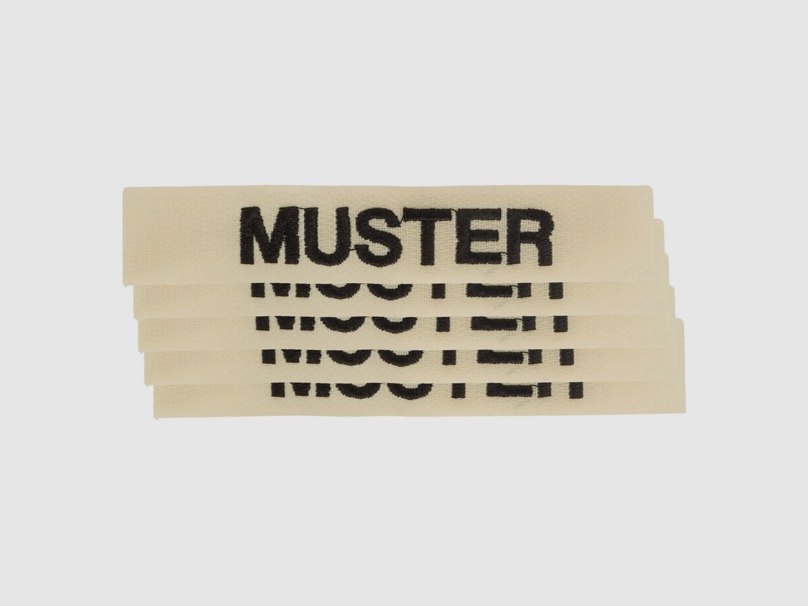 ASMC Namensbänder 5er Set einfach coyote schwarz