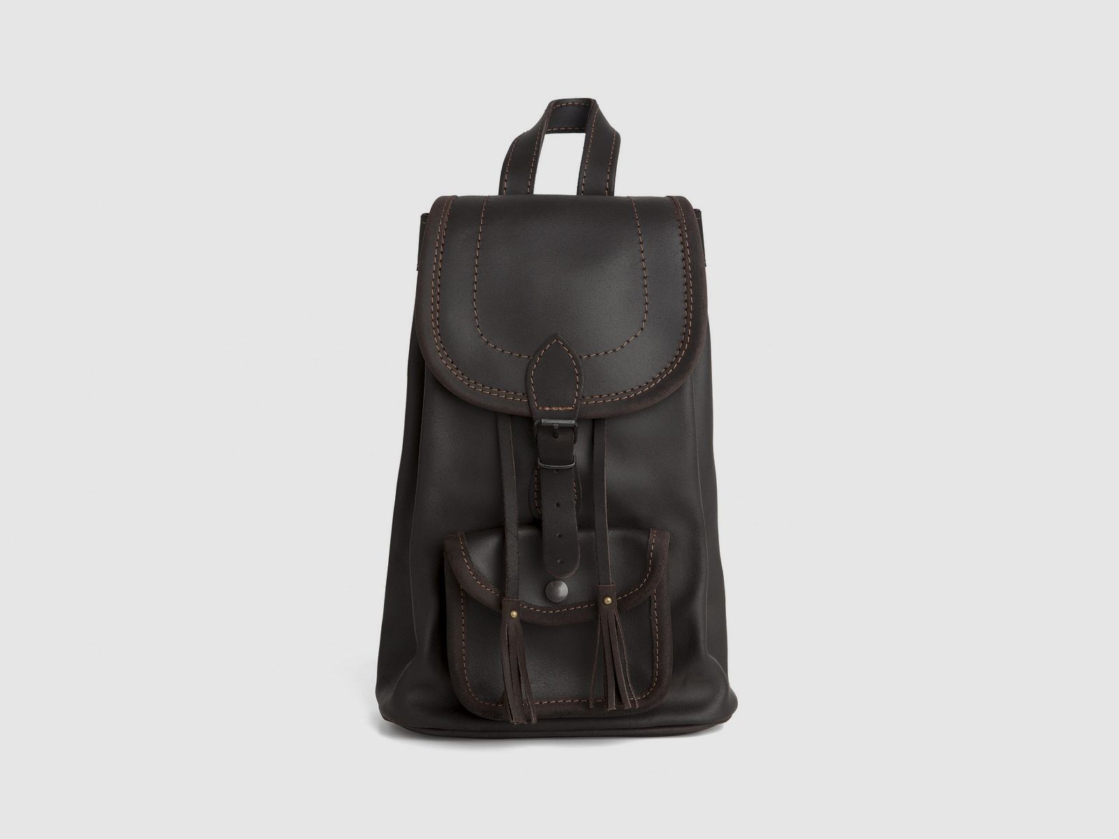 Ladies bag in oiled leather