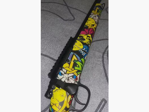 Double Bell VSR-10 Bolt Action Snipergeweer Springer 6mm BB zwart - Jokers Graffiti Edition