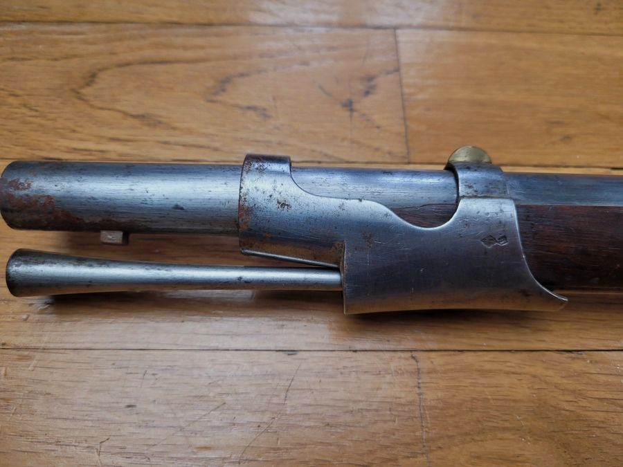 Seltenes Fusil 1822 mit Steinschloss – Grenadierwaffe – Königliche Manufaktur von Mutzig – gebaut 1825 – nie auf Perkussion umgebaut – TBE ++, Bild 20 von 39