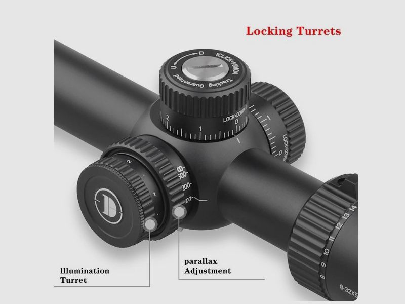 Discovery Optics 8-32X50 Zielfernrohr, für Jagd, Zielschießen, Ziel - NEUWARE