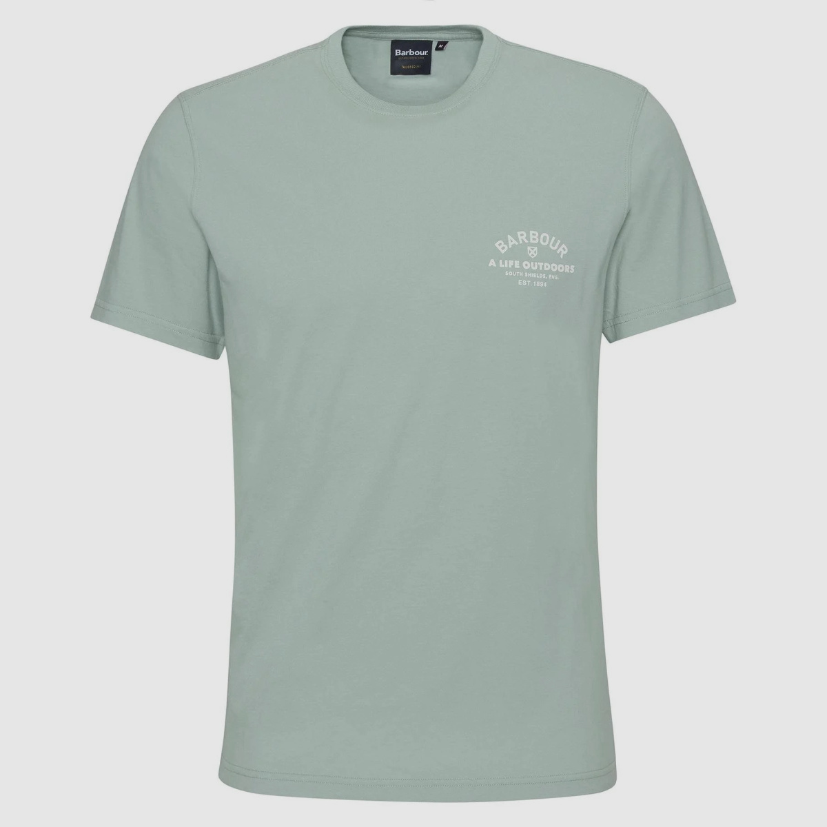 BARBOUR T-Shirt Cranmer Logo Pale Apple