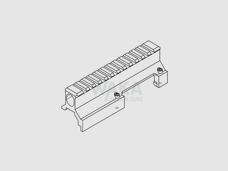 B&T mounting rail NAR mid-range mount for HK MP5/HK33/HK53/G3/SP5