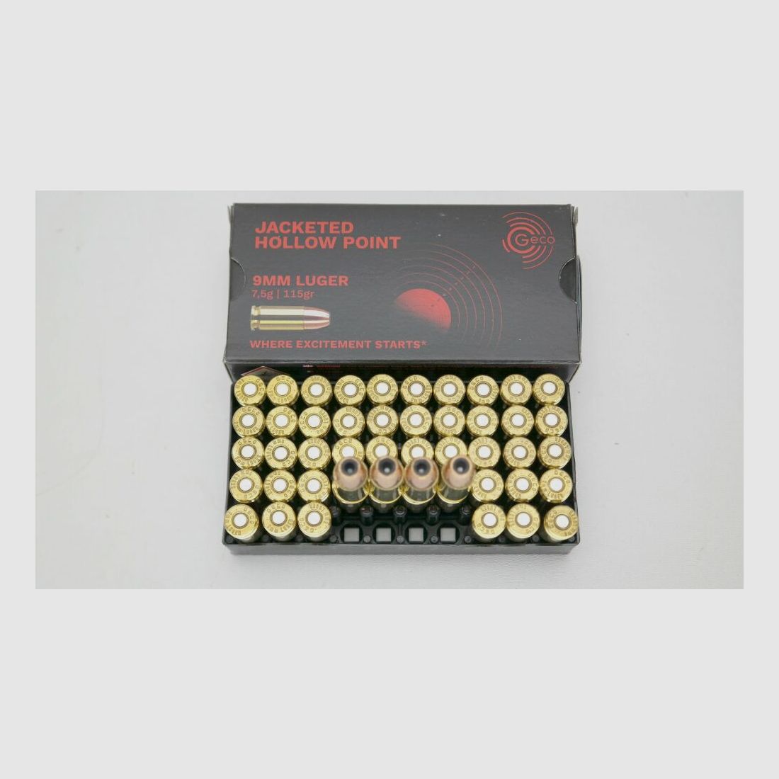 Geco 115gr. JHP Hohlspitz SOFORT VERFÜGBAR - 9mm Para 9mm Luger