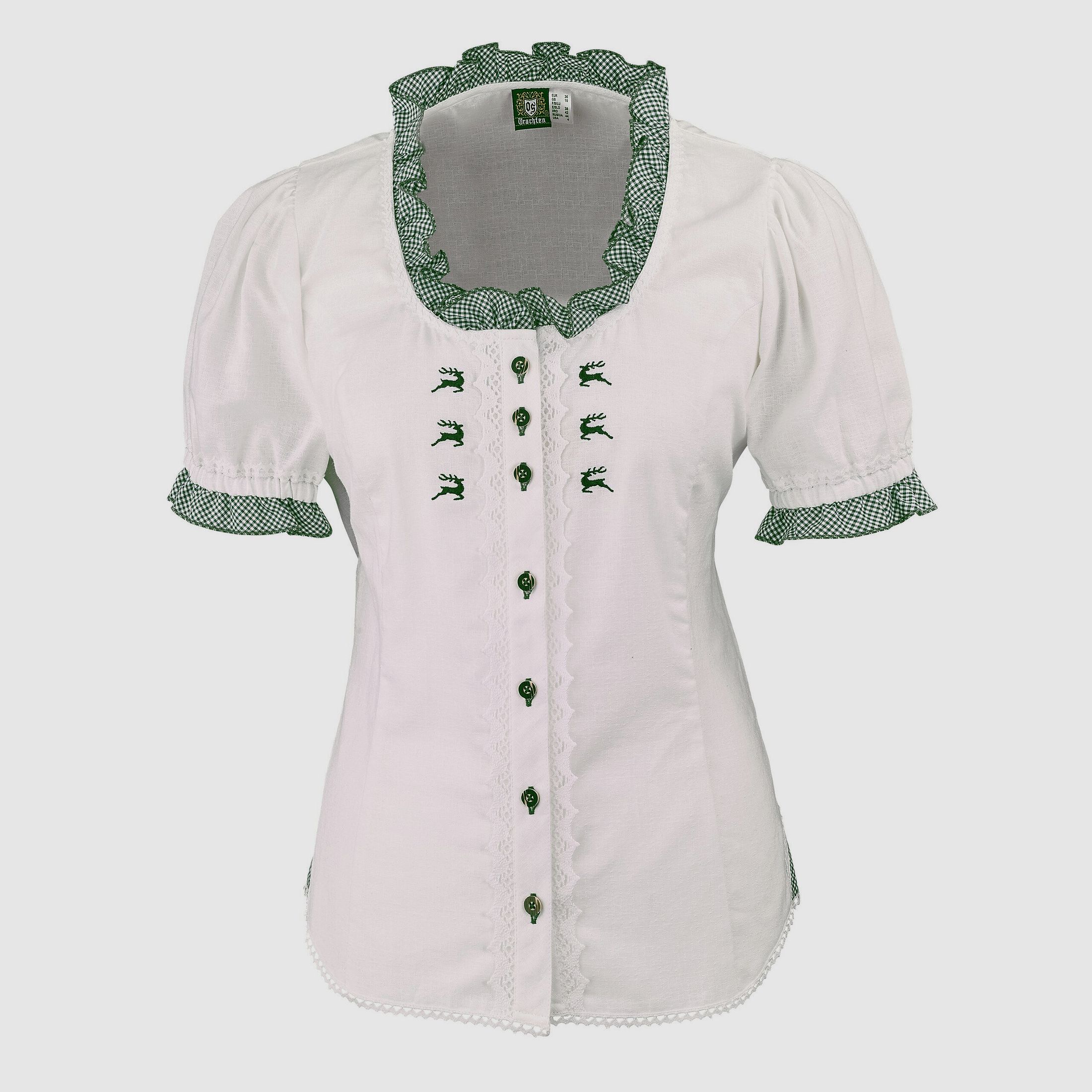 OS-Trachten Blusa a Manica Corta