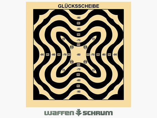 Braun Network Glücksscheibe Wellenmuster 14² mit zus. Ringen plus und minus Format: 14x14cm