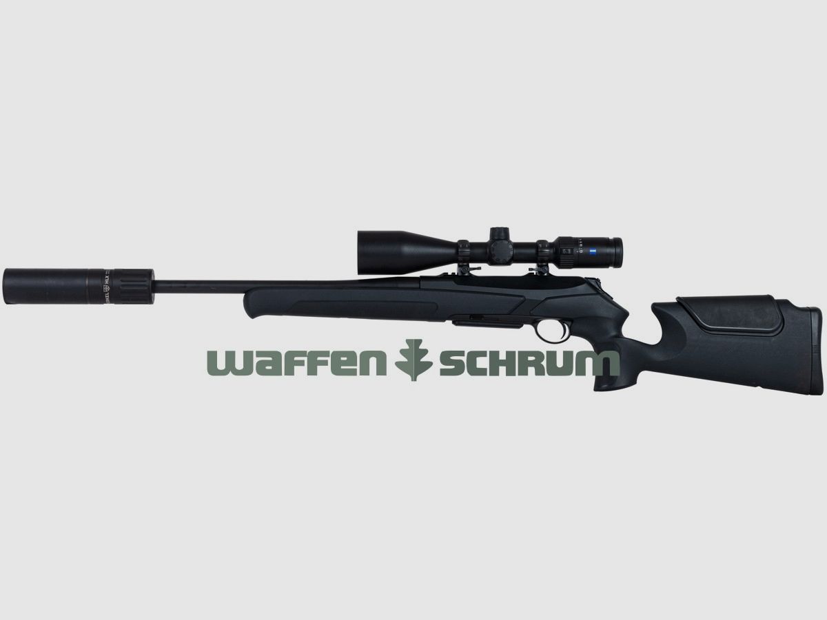 Merkel RX Helix Speedster Black .308Win SD Merkel HLX Suppressor , ZF Zeiss Conquest V4 3-12x56 Abs.60, Schnellspann-Montage, , LL: 47cm, Gewinde M15x1, I-Sight Visierung, Gewehrriemen,