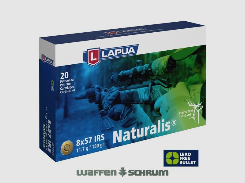 Lapua Naturalis 11.7g - 180gr. 8x57JRS