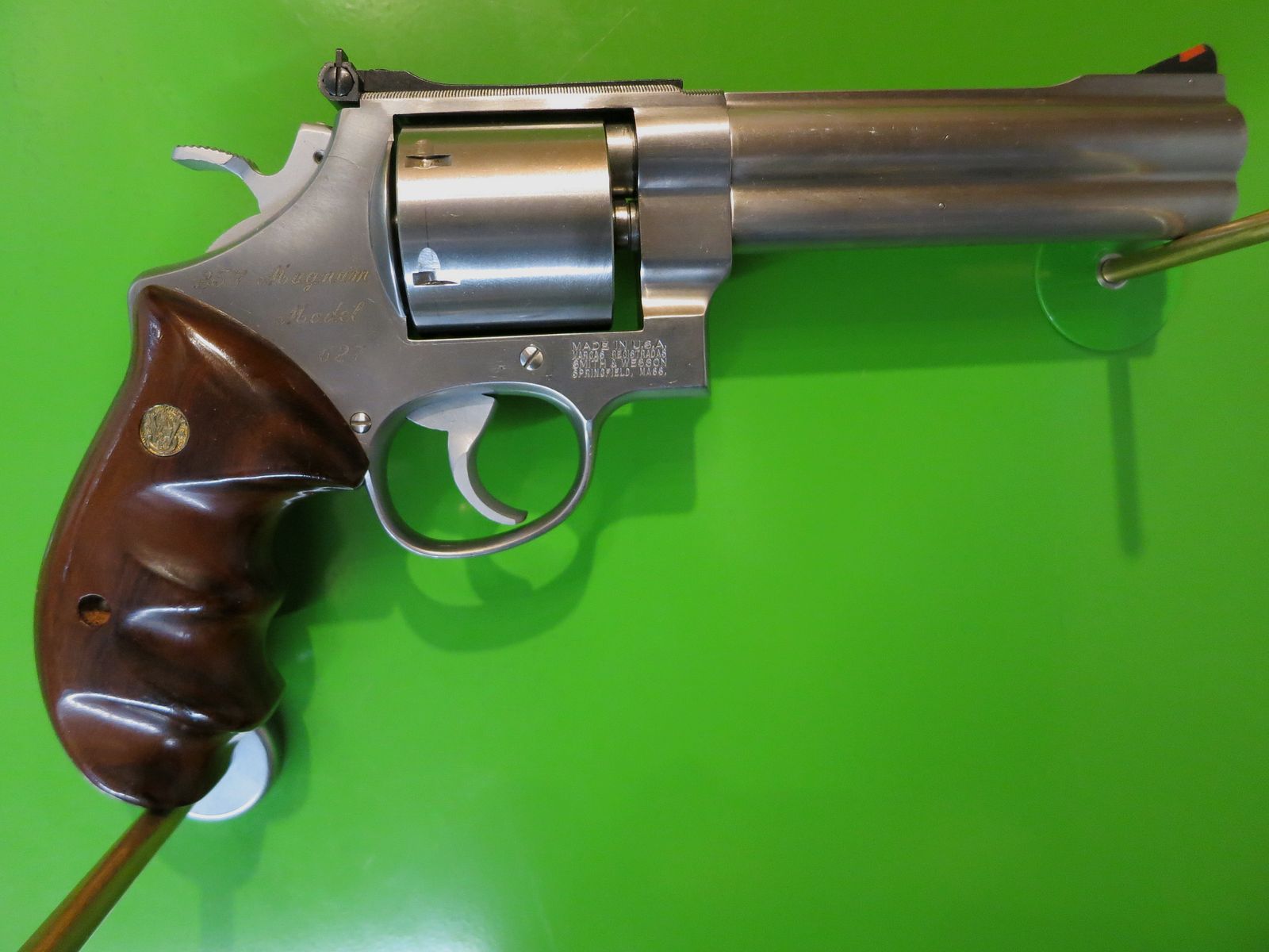 Smith&Wesson Mod. 627-0, WISCHO Target-Champion, .357 Magnum, 5,5" Lauf, stainless   #64-