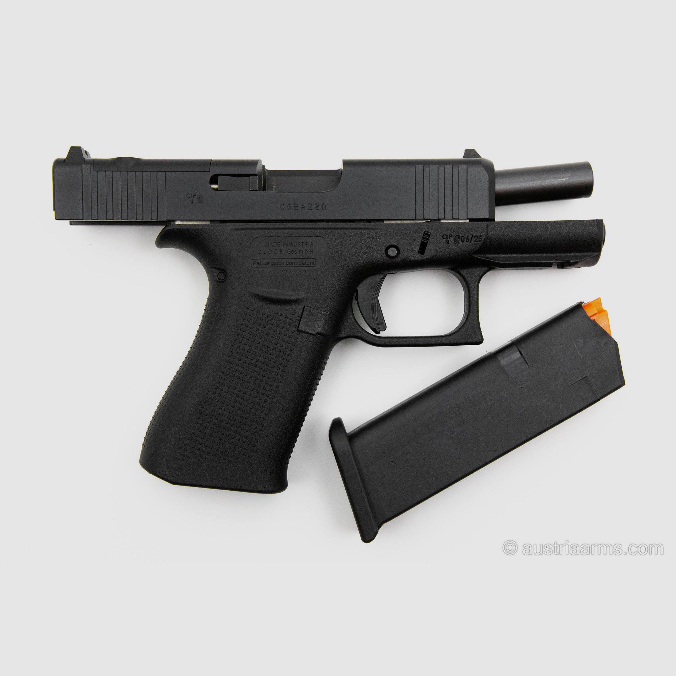 Glock 43X MOS, als nieuw gebruikte vuurwapen, 9×19 mm, afbeelding 2 van 5