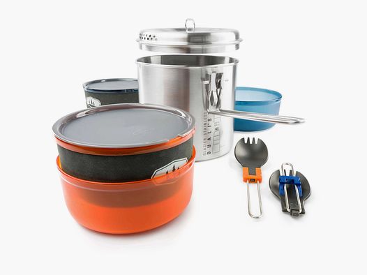 GSI Outdoors GSI Outdoors Kochset Glacier Stainless Dualist II