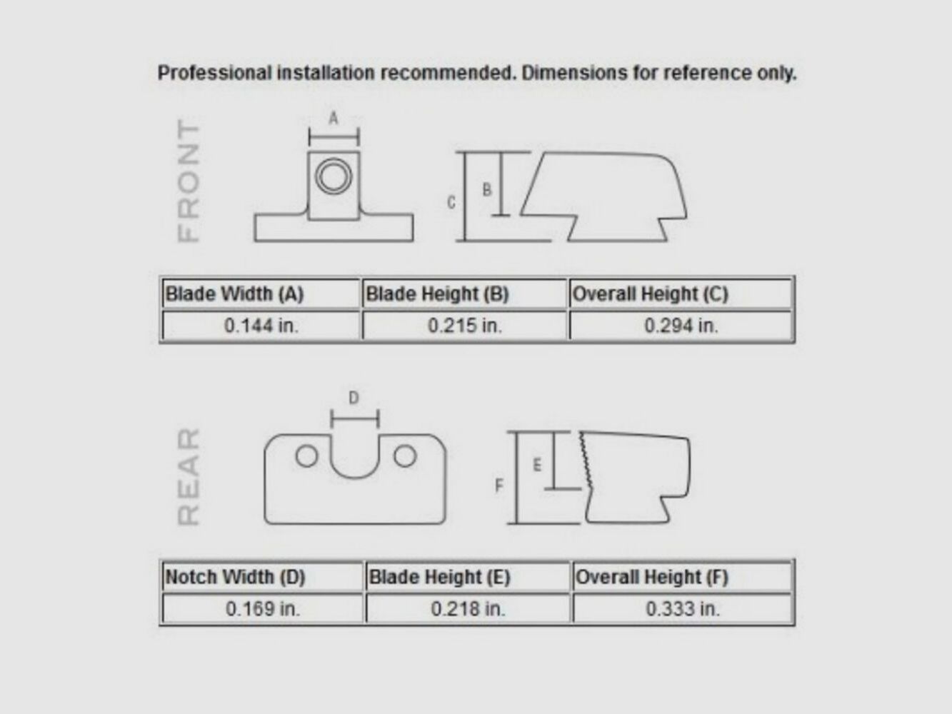 Trijicon N-Viseur HD orange Beretta 92/96A1