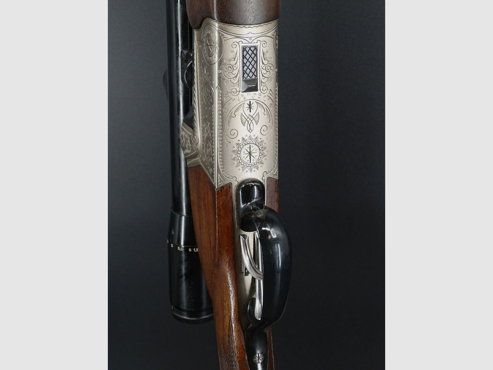 Krieghoff Teck dubeltowa karabina kaliber .458 Win Mag z wyrzutnikami Zeiss 1.5-6x38 Teck