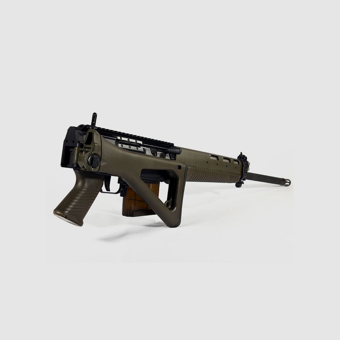 Sig Sauer SG 751 Sport 18" Zwart / Groen (Schoudersteun, Grip, Handguard)