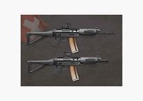 SIG 553 Stahlgehäuse mit Diopter, SB, grün, 5.56x45