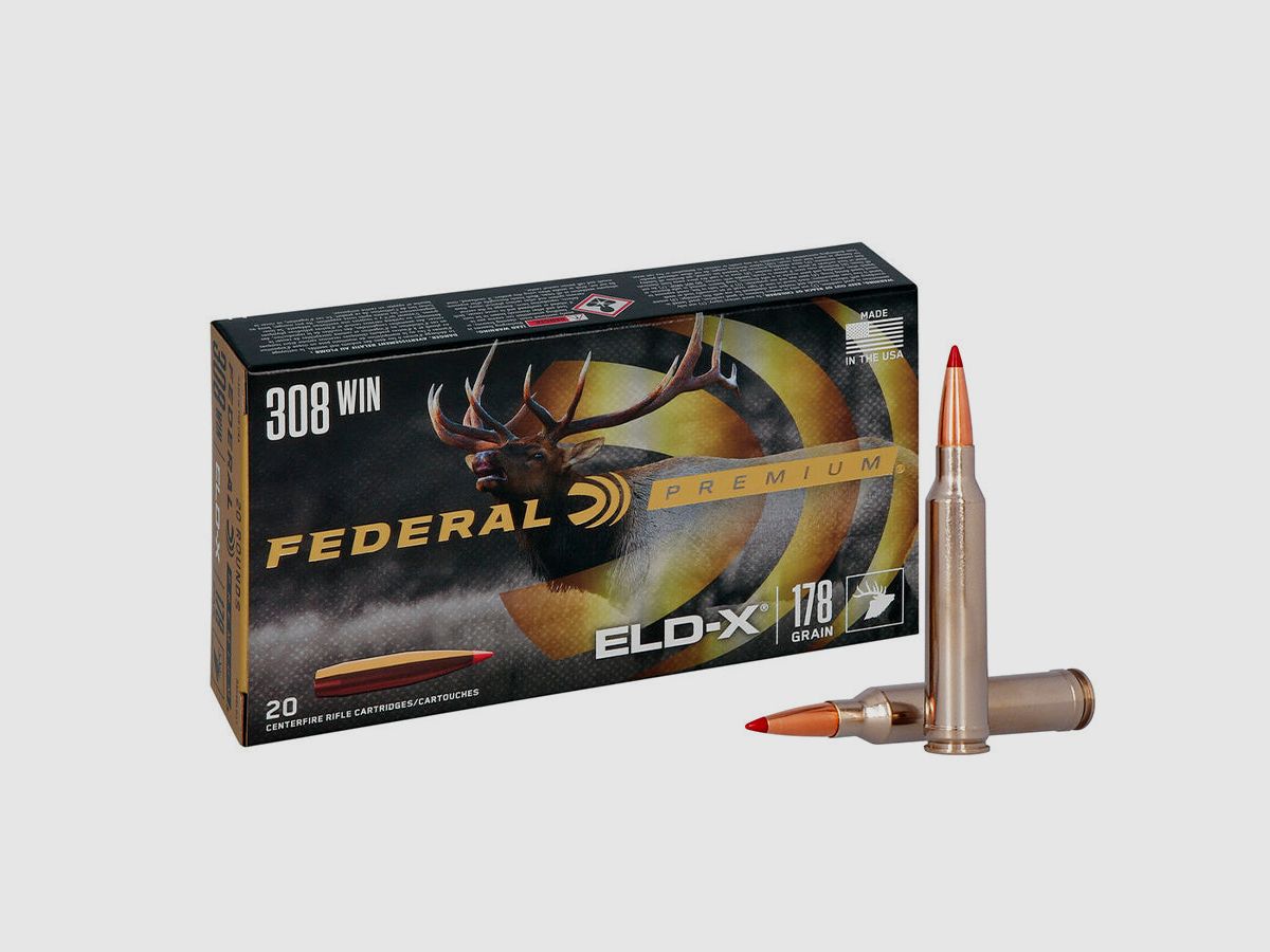 Munition métallique FEDERAL Hornady ELD-X - pointe en plastique, image 5 sur 6