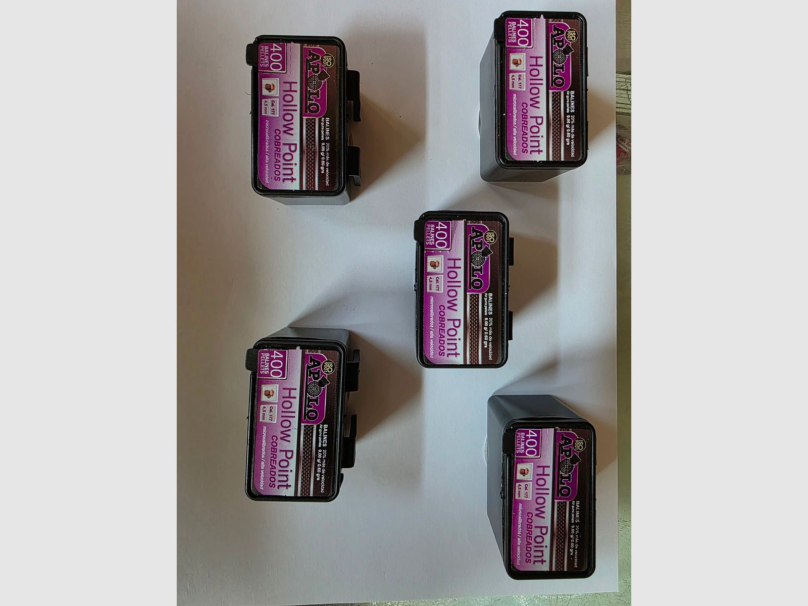 --- 10 tins DIABOLOS 4.5 mm---