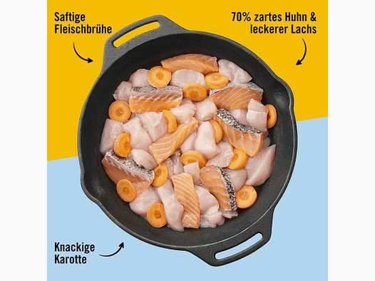 Dogs'n Tiger Katzen Nassfutter Freigeist Huhn & Lachs 400 g